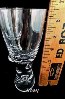 (100) RARE Set Of 4- Iittala Bubble Stem Pilsner Glasses By Tapio Wirkkala