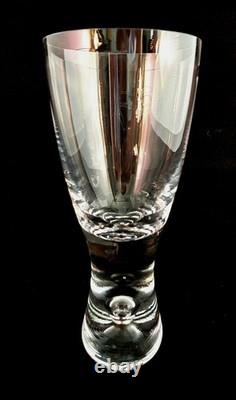 (100) RARE Set Of 4- Iittala Bubble Stem Pilsner Glasses By Tapio Wirkkala