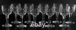 10 Fantastic Vintage Stuart Clifton Park Crystal Sherry Cordial Stem Glasses