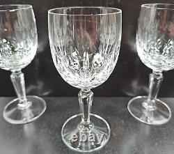 10 Mikasa Symphony Wine Glasses Set Vintage Crystal Clear Etch Cut Stemware Lot