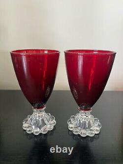 10 Mint Vintage Anchor Hocking Berwick Boopie Bubble Juice/Wine Glasses