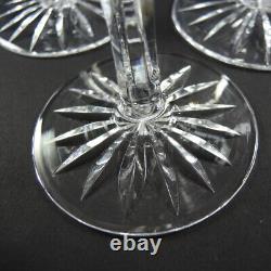 10 Vintage Bohemian Czech Crystal Diamond Cut Hock or White Wine glasses