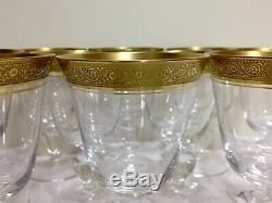 10 Vintage Tiffin Franciscan Minton Gold Rim Wine Glasses