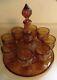 10 pic VINTAGE AMBER WINE SET