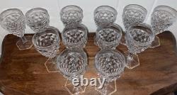 12 Fostoria MCM Sherry Glasses CORDIAL Glasses Wine CLEAR Glasses Vintage
