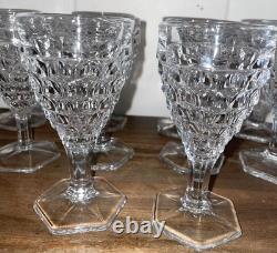 12 Fostoria MCM Sherry Glasses CORDIAL Glasses Wine CLEAR Glasses Vintage