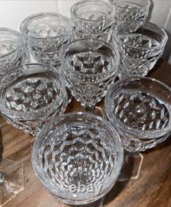 12 Fostoria MCM Sherry Glasses CORDIAL Glasses Wine CLEAR Glasses Vintage