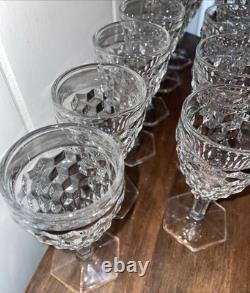 12 Fostoria MCM Sherry Glasses CORDIAL Glasses Wine CLEAR Glasses Vintage