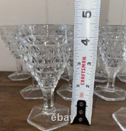 12 Fostoria MCM Sherry Glasses CORDIAL Glasses Wine CLEAR Glasses Vintage