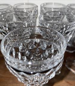 12 Fostoria MCM Sherry Glasses CORDIAL Glasses Wine CLEAR Glasses Vintage