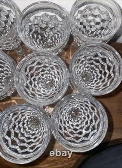 12 Fostoria MCM Sherry Glasses CORDIAL Glasses Wine CLEAR Glasses Vintage