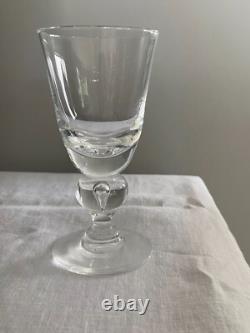 12 Steuben #7877 claret stem wine glasses Baluster Teardrop 5- orig. Box & bags
