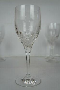 12 Vintage Gorham Cut Crystal Diamond Stemware Wine Water Goblets Glasses 7.5