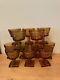 12 Vintage Indiana Colony PARK LANE Amber 4 1/2 Wine Glasses/Stems