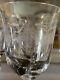 12 Vintage Stemmed Wine Glasses Etched with Bow & Roses Zippered Storage Box