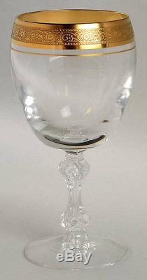 12 Vintage Tiffin Westchester 6 7/8 Water Water/wine Glass Gold Encrusted
