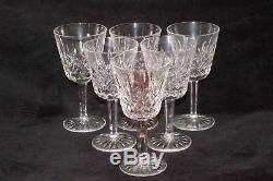 12 Vintage Waterford Lismore Claret Wine Glasses 5 7/8'' Made In Ireland