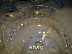 12 Vntg Noritake Japan Crystal Clear Glass ECHO 4 ¼ Footed Sherbet Wine Goblets