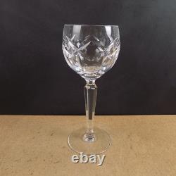 12 Waterford Kerry Crystal Wine Hock Goblets Glasses Signed Vintage 7-3/8 Tall
