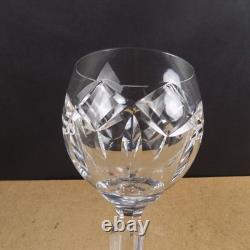 12 Waterford Kerry Crystal Wine Hock Goblets Glasses Signed Vintage 7-3/8 Tall