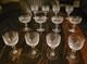 12-piece vintage French etched glass stemware set (superb condition)