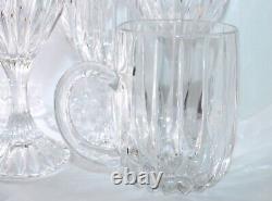 12 pieces Elegant Crystal Wine Glasses & Mug Vintage Massena Style