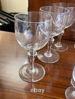 13 Baccarat France Crystal Normandie Claret Wine Glasses 5 5/8 & 1 OZ CORDIAL