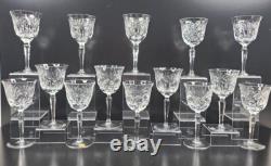 14 Nachtmann Bleikristall Andernach Claret Wine Glasses Set Vintage Germany Lot