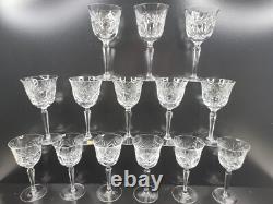 14 Nachtmann Bleikristall Andernach Claret Wine Glasses Set Vintage Germany Lot