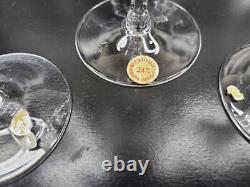 14 Nachtmann Bleikristall Andernach Claret Wine Glasses Set Vintage Germany Lot