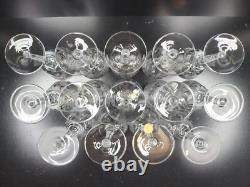 14 Nachtmann Bleikristall Andernach Claret Wine Glasses Set Vintage Germany Lot