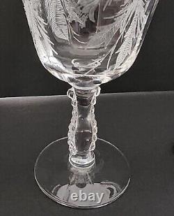 14 pcs. Vintage FOSTORIA HEATHER Crystal Elegant Glassware Etched Crafted in USA