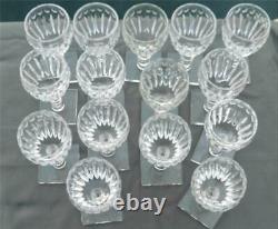 15 Vintage Hawkes St. George Hand Cut Square Base Wine Glasses 4.75