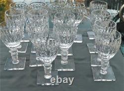 15 Vintage Hawkes St. George Hand Cut Square Base Wine Glasses 4.75