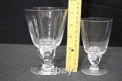 15pc Vintage Fostoria CHALICE Clear Short Stem 6059 Water/Wine/Champagne Glasses