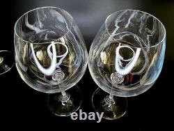 (177) 5 RARE Vintage Riedel Handblown Pinot Nebbiolo Burgundy Glasses