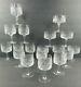 18 Moser Crystal Wine Sherbet Glasses Set Vintage Clear Bohemian Barware RARE