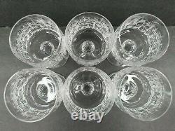 18 Moser Crystal Wine Sherbet Glasses Set Vintage Clear Bohemian Barware RARE