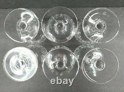 18 Moser Crystal Wine Sherbet Glasses Set Vintage Clear Bohemian Barware RARE