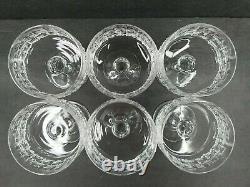 18 Moser Crystal Wine Sherbet Glasses Set Vintage Clear Bohemian Barware RARE