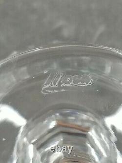 18 Moser Crystal Wine Sherbet Glasses Set Vintage Clear Bohemian Barware RARE