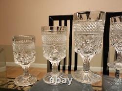 18 Vintage Anchor Hocking Wexford Stemmed Water, Wine and Shot Glasses