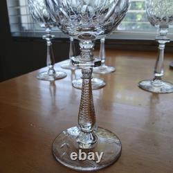 1940's EXQUISITE BEAUTIFUL American Crystal Stemware ROCK SHARPE Wine Glasses