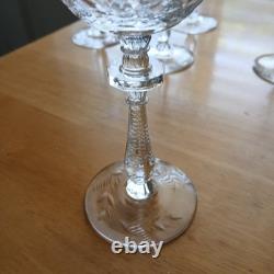 1940's EXQUISITE BEAUTIFUL American Crystal Stemware ROCK SHARPE Wine Glasses