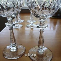 1940's EXQUISITE BEAUTIFUL American Crystal Stemware ROCK SHARPE Wine Glasses
