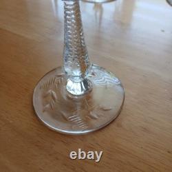 1940's EXQUISITE BEAUTIFUL American Crystal Stemware ROCK SHARPE Wine Glasses