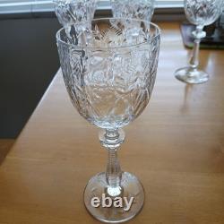 1940's EXQUISITE BEAUTIFUL American Crystal Stemware ROCK SHARPE Wine Glasses