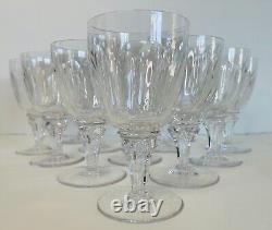 1950s Royal Leerdam Queen Juliana Glass Wine Stems-Set of 12