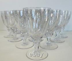 1950s Royal Leerdam Queen Juliana Glass Wine Stems-Set of 12