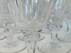 1950s Royal Leerdam Queen Juliana Glass Wine Stems-Set of 12